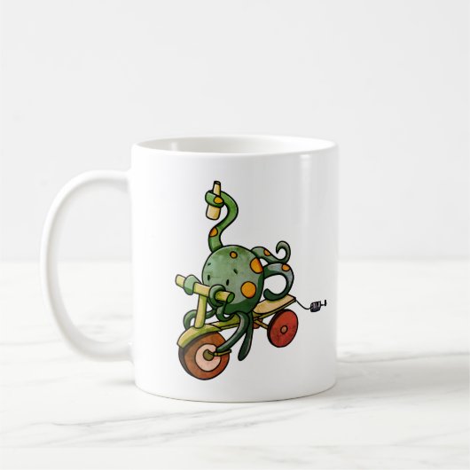 Retro Funny Octopus Drink Koffiemok (Links)