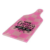 Retro Funny Pink Keuken Gezegde Snijplank (Hoek)