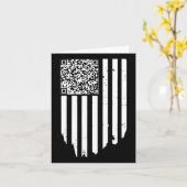 Retro Funny QR Trump Dans Code Kaart (Gele Bloem)