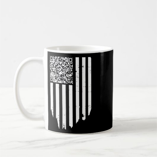 Retro Funny QR Trump Dans Code Koffiemok (Links)