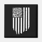 Retro Funny QR Trump Dans Code Magneet (Voorkant)