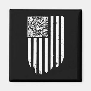 Retro Funny QR Trump Dans Code Magneet