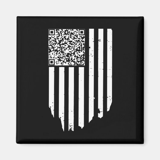 Retro Funny QR Trump Dans Code Magneet (Voorkant)
