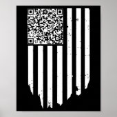 Retro Funny QR Trump Dans Code Poster (Voorkant)