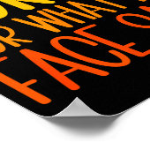 Retro Funny Quote Sorry For What My Face Said Poster (Hoek)