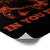 Retro Funny Santa Clause I Don't Believe In You Ei Poster (Hoek)