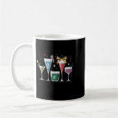 Retro Funny Santa's Little Helper Martini Merry Ch Koffiemok (Links)