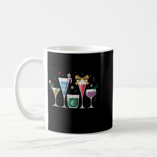 Retro Funny Santa's Little Helper Martini Merry Ch Koffiemok (Links)