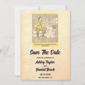 Retro Funny Sarcasm Wedding Save the Date Kaart (Voorkant)