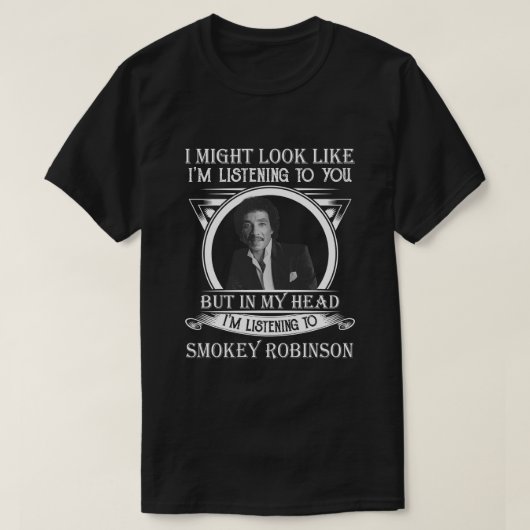Retro Funny Smokey Robinson's Gift Mannen Vrouwen T-shirt (Design voorkant)