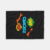 Retro Funny Snap Crackle P Quote Relax Meme Game  Fleece Deken (Voorkant (Horizontaal))