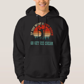 Retro Funny Soft Serve Ice Cream Volleybal Hoodie