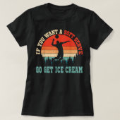 Retro Funny Soft Serve Ice Cream Volleybal T-shirt (Design voorkant)