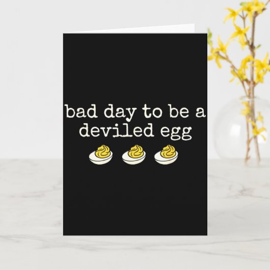Retro Funny Thanksgiving Dinner Bad Day To Be A De Kaart (Gele Bloem)
