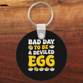 Retro Funny Thanksgiving Dinner Bad Day To Be A De Sleutelhanger (Voorkant)