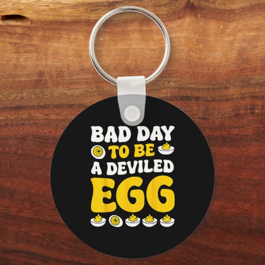 Retro Funny Thanksgiving Dinner Bad Day To Be A De Sleutelhanger (Voorkant)