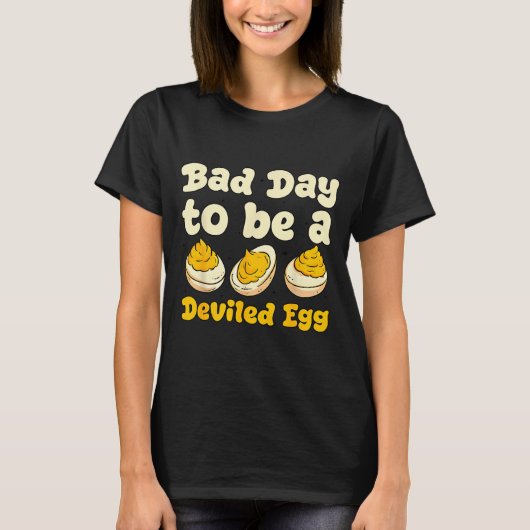 Retro Funny Thanksgiving Dinner Bad Day To Be A De T-shirt (Voorkant)