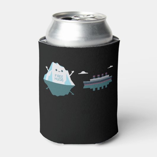 Retro Funny Titanic Iceberg 1912 Cruis Vessel Blikjeskoeler (Blikje Voorkant)