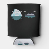 Retro Funny Titanic Iceberg 1912 Cruis Vessel Blikjeskoeler (Voorkant)