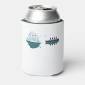 Retro Funny Titanic Iceberg 1912 Cruis Vessel Blikjeskoeler (Blikje Achterkant)