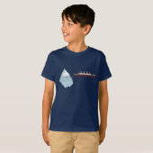 Retro Funny Titanic Ship 1912 T-shirt (Voorkant volledig)