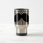 Retro Funny Trendy Mustache Mustache Stache Reisbeker (Center)