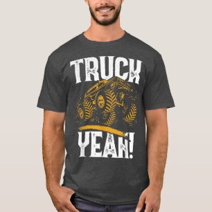Retro Funny Truck Ja Monster Truck Tricks Stunts T-shirt