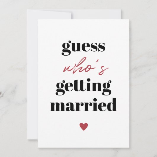 Retro Funny Typography Wedding save the date (Voorkant)
