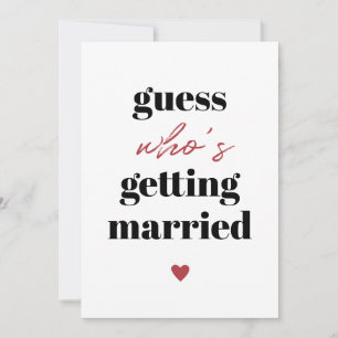 Retro Funny Typography Wedding save the date