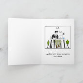 Retro Funny Vaderdag Kaart (Binnen)