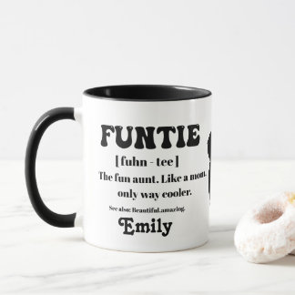 Retro Funtie Definition Personalized Auntie Mok