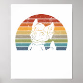  Retro Furry Fandom Furgeschiker Gift Poster (Voorkant)