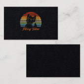  Retro Furry Fandom Furgeschiker Gift Visitekaartje (Voorkant / Achterkant)