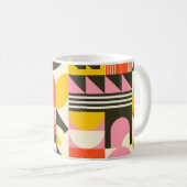 Retro Fusion Mug – Colourful Abstract Coffee Cup   Koffiemok (Voorkant rechts)