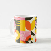 Retro Fusion Mug – Colourful Abstract Coffee Cup   Koffiemok (Voorkant links)