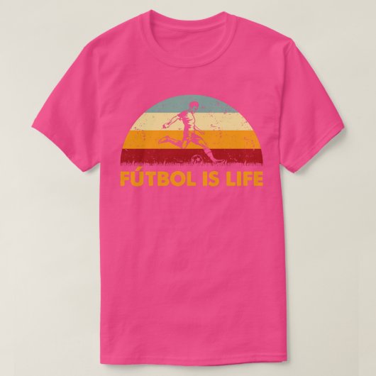 Retro Futbol is levensherinnering T-shirt (Design voorkant)