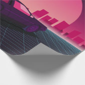 Retro future. 80s style sci-fi background with sup cadeaupapier (Hoek)