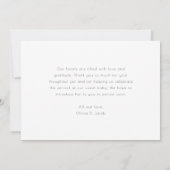 Retro Future is Bright Birth Announding Kaart (Achterkant)