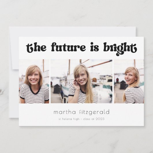 Retro Future is heldere aankondiging van Afstudere (Voorkant)