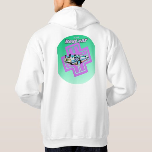 Retro Future Ride – Your Best Car Hoodie (Achterkant)