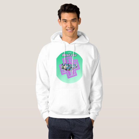 Retro Future Ride – Your Best Car Hoodie (Voorkant volledig)