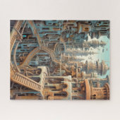Retro Futurisme Art Puzzel (Horizontaal)