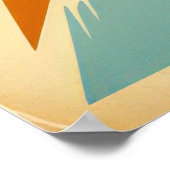 Retro futurisme Sci-Fi Space Exploration Wall Art Poster (Hoek)