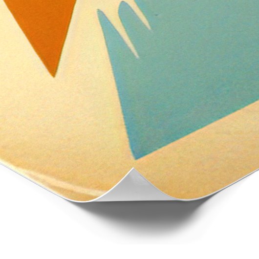 Retro futurisme Sci-Fi Space Exploration Wall Art Poster (Hoek)