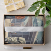 Retro-futurisme superhelden koppel uit de jaren 50 tissuepapier (Geschenk)