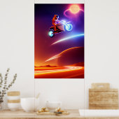 Retro Futurisme, Surrealistische Esthetiek, Ruimte Poster (Keuken)