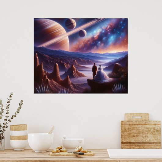 Retro Futurismus Poster (Keuken)