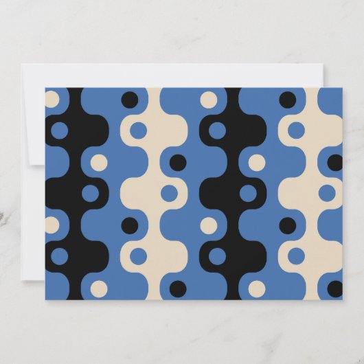 Retro Futuristic Abstract Patroon Kaart (Voorkant)