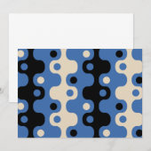 Retro Futuristic Abstract Patroon Kaart (Voorkant / Achterkant)