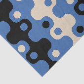 Retro Futuristic Abstract Patroon Tissuepapier (Detail)